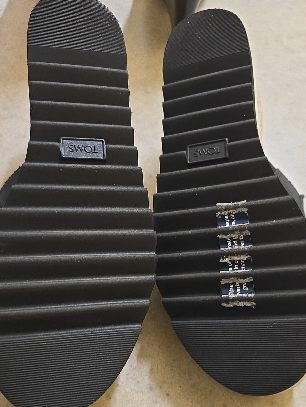 Toms BLACK Diana Mule Wedge Sandal Never Worn. No Box. - Picture 3 of 7